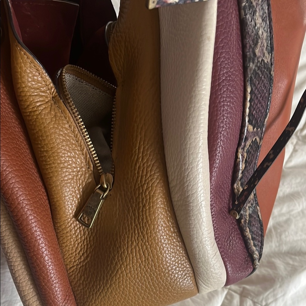 Coach Brown and Tan Shoulder Bag with Leather Straps - Picture 8 of 13